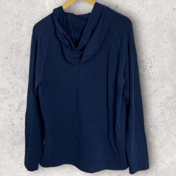 NEW Rhone Bolina Henley Hoodie Blue Size Medium 2021 Lightweight Hooded Sweater - Picture 5 of 10